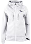 Main image for Womens Pitt Panthers White Columbia Pack It Up Long Sleeve Full Zip Jacket
