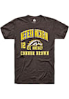 Main image for Connor Brown Rally Mens Brown Western Michigan Broncos NIL Arch Logo Player T Shirt