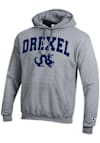 Main image for Mens Drexel Dragons Grey Champion University Seal Hooded Sweatshirt