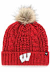Main image for Wisconsin Badgers 47 Meeko Cuff Womens Knit Hat - Red