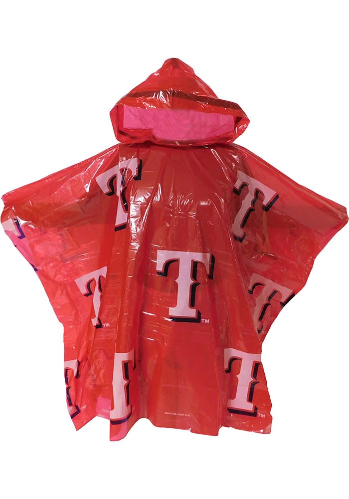 Texas Rangers Red Lightweight Poncho - 7590454