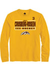 Main image for Cole Crusberg-Roseen Mens Gold Western Michigan Broncos NIL Stacked Box Long Sleeve Player T Shirt