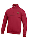 Main image for Mens Red Maryland Terrapins Primary logo Qtr Zip Pullover