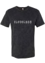 Cleveland Mineral Wash Black Wordmark Short Sleeve T-Shirt