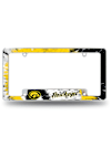 Main image for White Iowa Hawkeyes Tie Dye All Over Chrome License Plate Frame