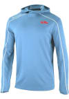 Main image for Columbia Ole Miss Rebels Mens Light Blue Heat Seal Omni Wick Shotgun Hood