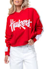 Main image for Womens Red Nebraska Cornhuskers Vintage Windbreaker Light Weight Jacket
