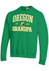 Main image for Mens Oregon Ducks Green Champion Est. Date Grandpa Powerblend Crew Sweatshirt