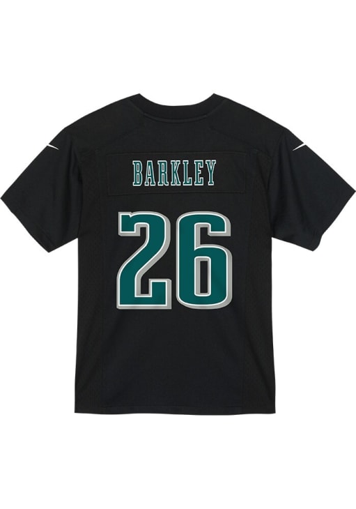 Saquon Barkley Philadelphia Eagles Boys Black Nike Barkley 2024 Super Bowl Participant LIX Patch F..