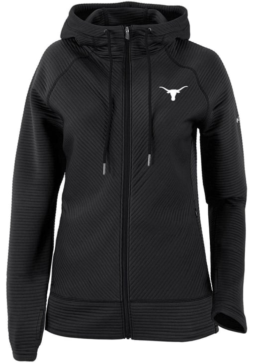 Columbia Texas Longhorns Womens Black Pack It Up Long Sleeve Full Zip Jacket