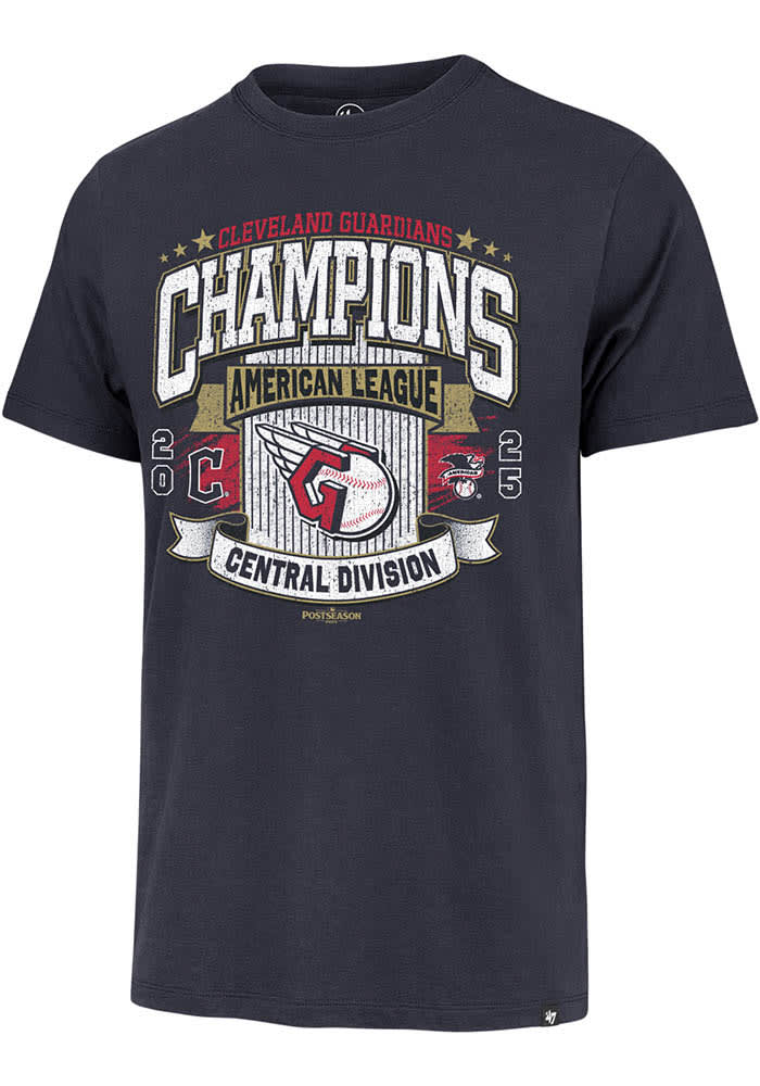 47 Cleveland Guardians NAVY 2025 Division Champions Franklin Short