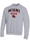 Main image for Mens Miami RedHawks Grey Champion Class of 2025 Pill Powerblend Crew Sweatshirt