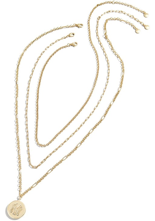 New York Yankees GOLD Circle Pendant Womens Necklace 7740219