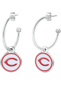 Cincinnati Reds Womens Hoop Earrings - Red