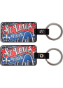 St Louis Red and Blue Keychain