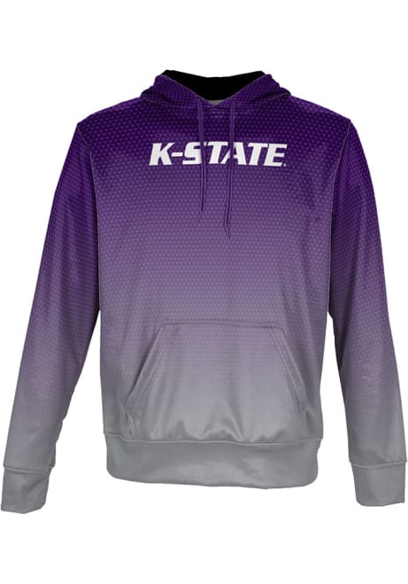 Youth K-State Wildcats Purple ProSphere Zoom Long Sleeve Hooded Sweatshirt