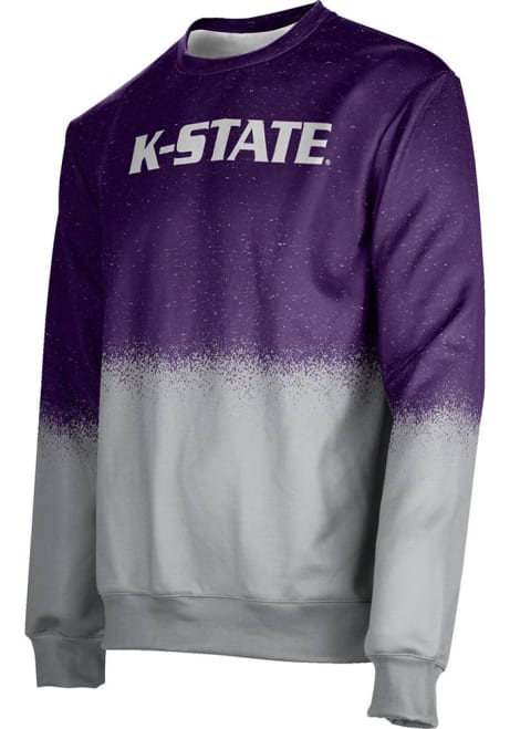 Mens K-State Wildcats Purple ProSphere Spray Crew Sweatshirt