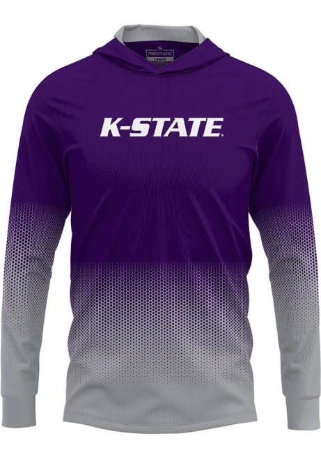 Mens K-State Wildcats Purple ProSphere Hex Pro Hooded Sweatshirt