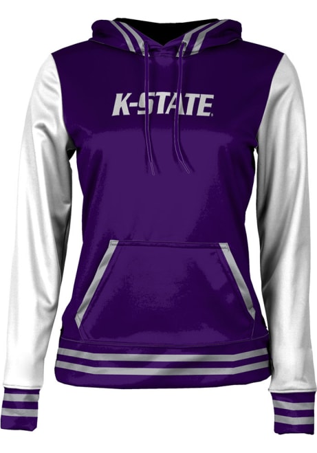 Womens K-State Wildcats Purple ProSphere Letterman Hooded Sweatshirt