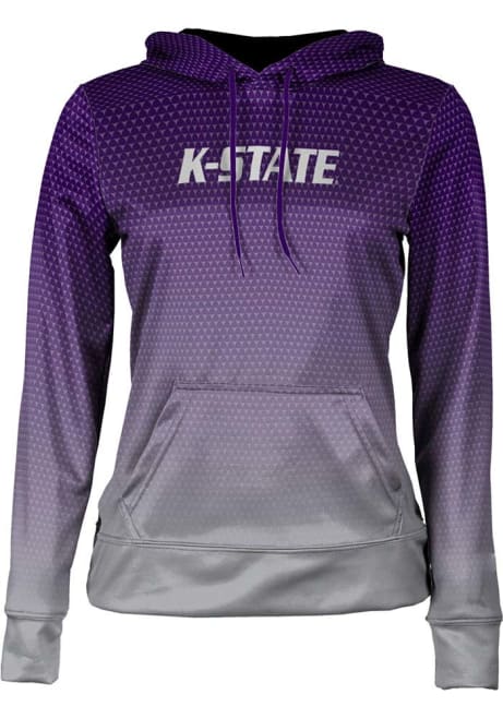 Womens K-State Wildcats Purple ProSphere Zoom Hooded Sweatshirt