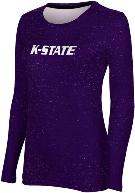 Womens K-State Wildcats Purple ProSphere Heather LS Tee