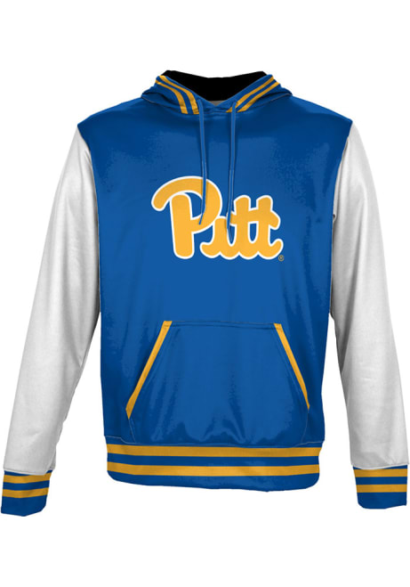 Youth Pitt Panthers Blue ProSphere Letterman Long Sleeve Hooded Sweatshirt