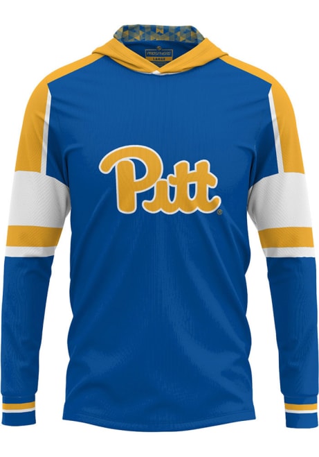 Mens Pitt Panthers Blue ProSphere Throwback Hooded Sweatshirt