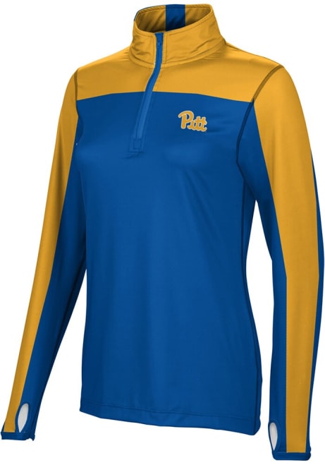 Womens Pitt Panthers Blue ProSphere Sharp Qtr Zip