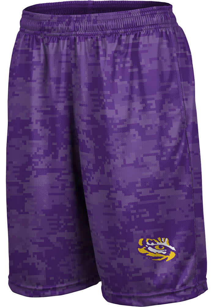 LSU Tigers Mens ProSphere PURPLE Digital Shorts - 77673785
