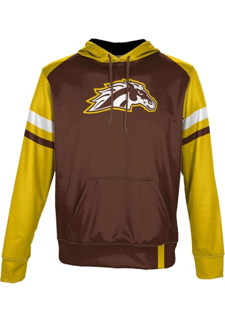 Mens Western Michigan Broncos Brown ProSphere Old School Hooded Sweatshirt