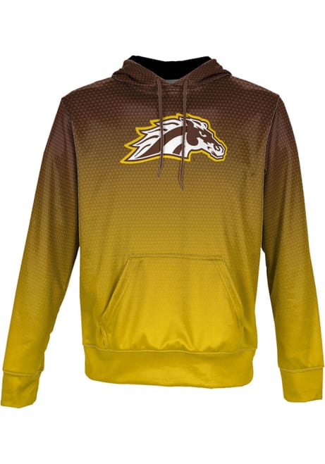 Mens Western Michigan Broncos Brown ProSphere Zoom Hooded Sweatshirt