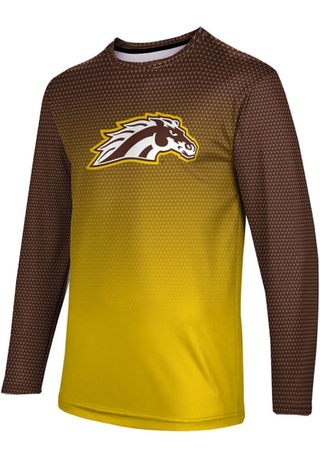 Mens Western Michigan Broncos Brown ProSphere Zoom Tee