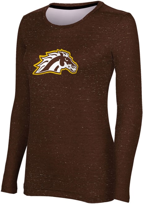 Womens Western Michigan Broncos Brown ProSphere Heather LS Tee