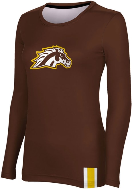 Womens Western Michigan Broncos Brown ProSphere Solid LS Tee