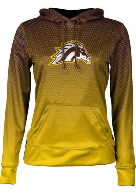 Womens Western Michigan Broncos Brown ProSphere Zoom Hooded Sweatshirt