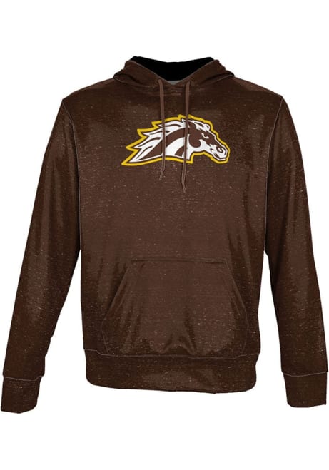 Youth Western Michigan Broncos Brown ProSphere Heather Long Sleeve Hooded Sweatshirt