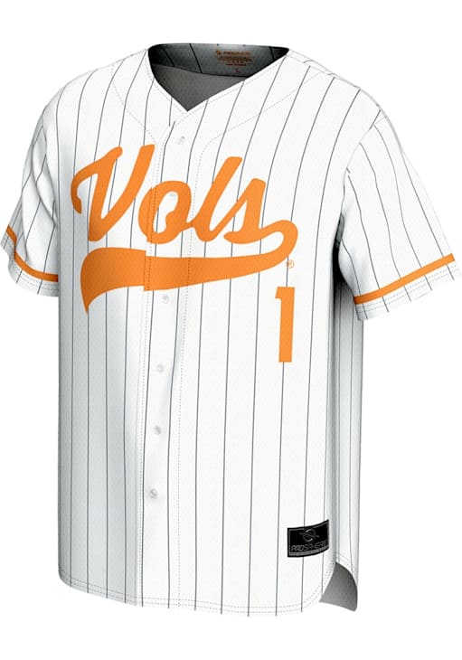 Tennessee Volunteers Youth White Pinstripe Replica Softball