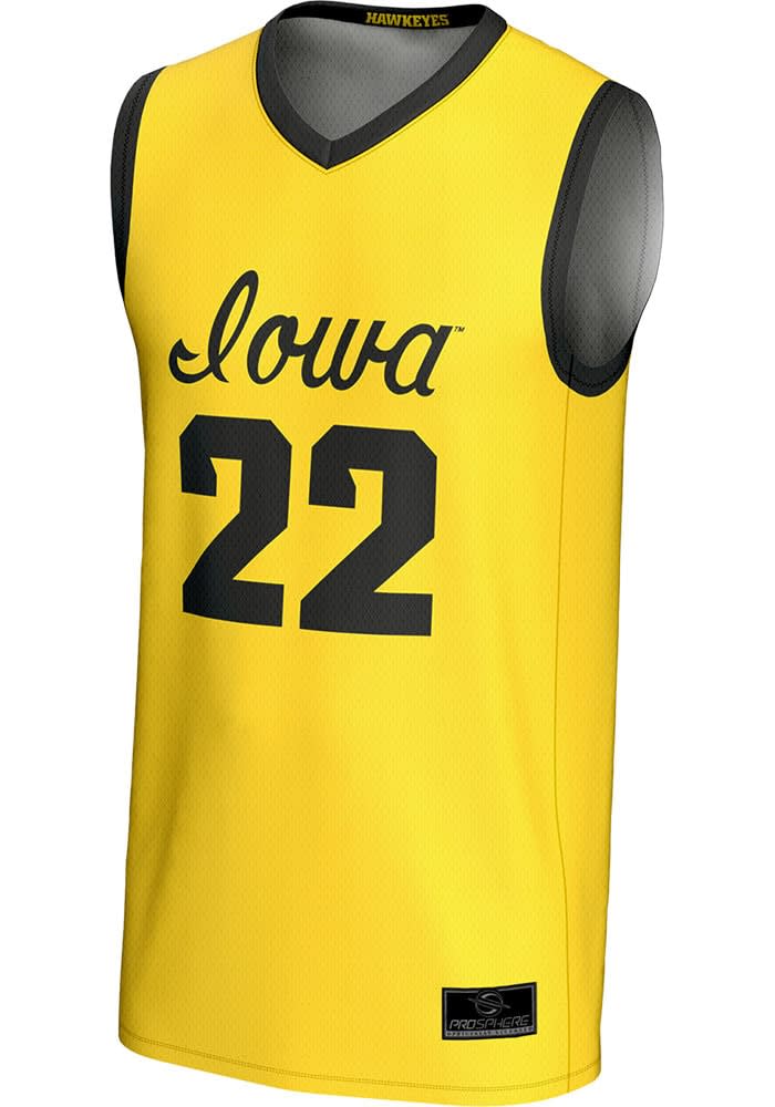 Caitlin Clark Mens GOLD Iowa Hawkeyes Authentic Basketball