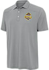 Main image for Mens Western Michigan Broncos Ash Antigua 2025 Hockey National Champions Western Short Sleeve Polo..
