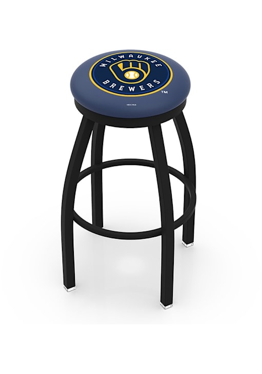 Milwaukee Brewers Black BLACK Pub Stool 77899872