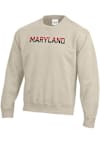 Main image for Mens Oatmeal Maryland Terrapins Big Cotton Crew Sweatshirt