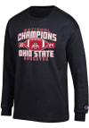 Main image for Mens Ohio State Buckeyes Black Champion 2024 Football National Champion Arch Jersey Tee