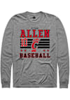 Main image for Keegan Allen Mens Grey Cincinnati Bearcats NIL Striped Long Sleeve Player T Shirt