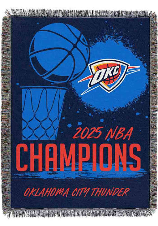 Oklahoma City Thunder NAVY 2025 NBA Finals Champions Woven