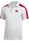 Main image for Mens Nebraska Cornhuskers White Champion Colorblocked Short Sleeve Polo Shirt