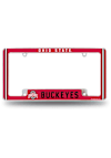 Main image for White Ohio State Buckeyes Alternate All Over Chrome License Plate Frame