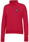 Main image for Womens Ohio State Buckeyes Red Champion Powerblend Qtr Zip