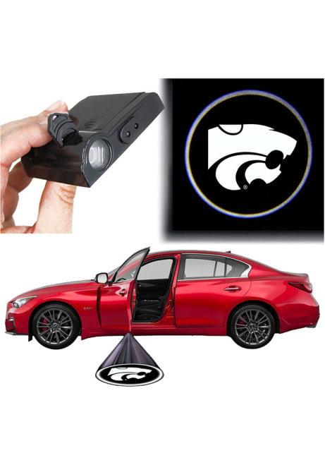 Black K-State Wildcats LED Car Door Light Car Accessory