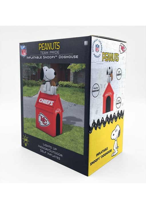 Kansas City Chiefs Red Outdoor Inflatable Snoopy Doghouse