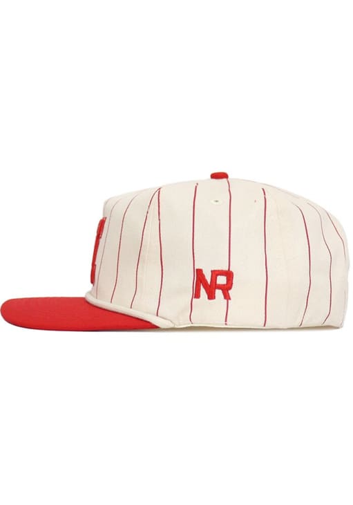 No Rivals Nebraska Cornhuskers Pinstripe Rope Adjustable Hat - Ivory
